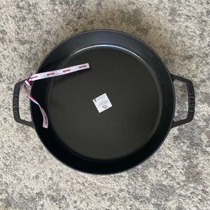 Staub Black Cast Iron Round Pan